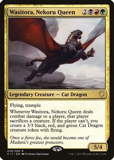Wasitora Nekoru Queen Commander 2017 Magic card