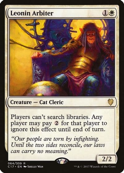 Leonin Arbiter Commander 2017 Magic card