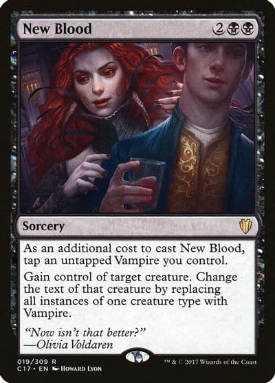 New Blood Commander 2017 Magic card