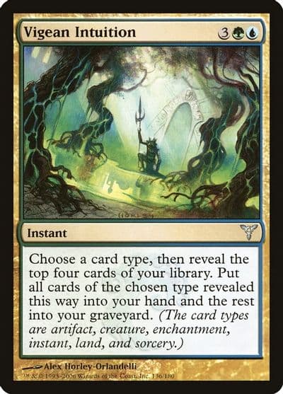 Vigean Intuition Dissension Magic card