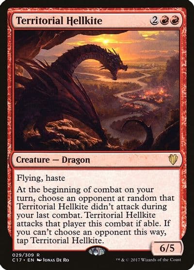 Territorial Hellkite Commander 2017 Magic card