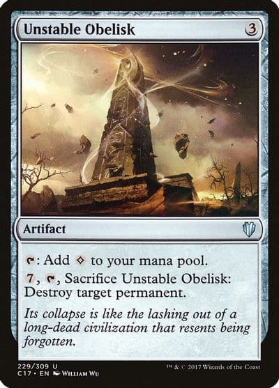 Unstable Obelisk Commander 2017 Magic card