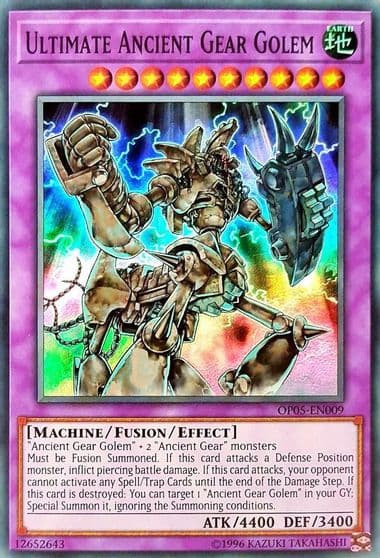 Ultimate Ancient Gear Golem OTS Tournament Pack 5 Yu-Gi-Oh! card