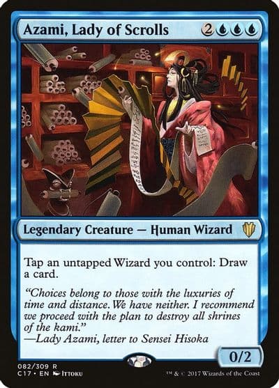 Azami Lady of Scrolls Commander 2017 Magic card