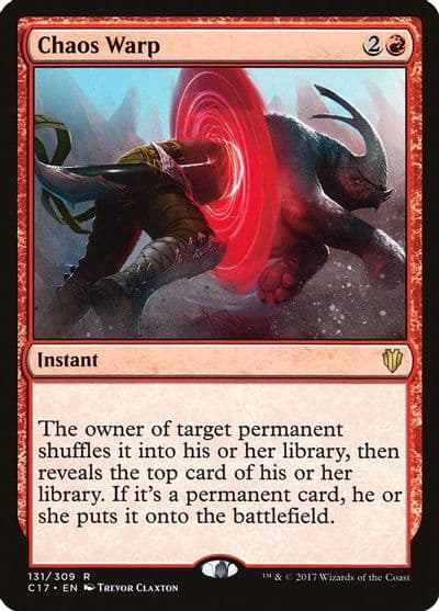 Chaos Warp Commander 2017 Magic card