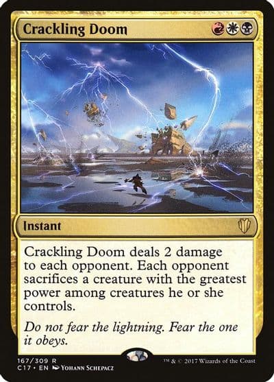 Crackling Doom Commander 2017 Magic card