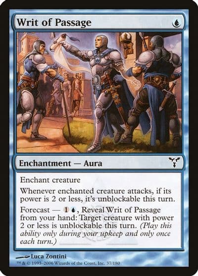 Writ of Passage Dissension Magic card