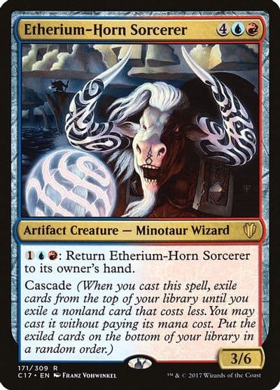 Etherium Horn Sorcerer Commander 2017 Magic card