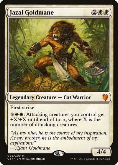 Jazal Goldmane Commander 2017 Magic card