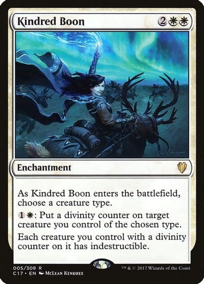Kindred Boon Commander 2017 Magic card