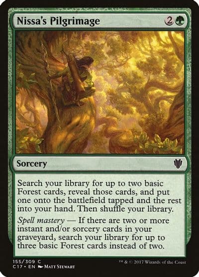 Nissas Pilgrimage Commander 2017 Magic card