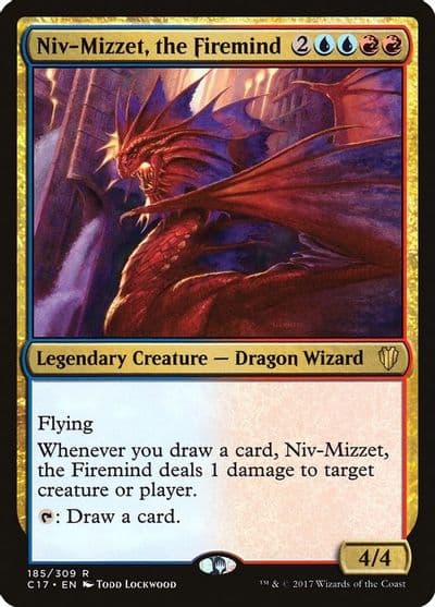 Niv Mizzet the Firemind Commander 2017 Magic card