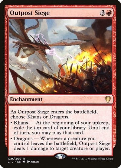 Outpost Siege Commander 2017 Magic card