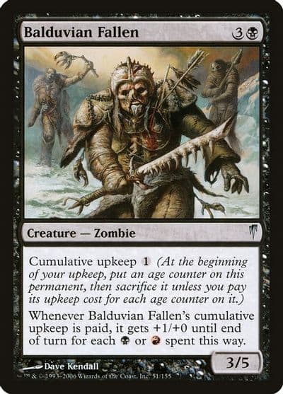 Balduvian Fallen Coldsnap Magic card