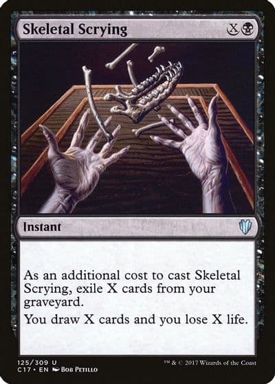Skeletal Scrying Commander 2017 Magic card