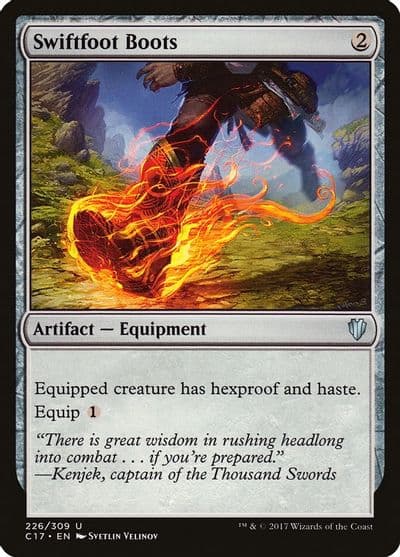 Swiftfoot Boots Commander 2017 Magic card