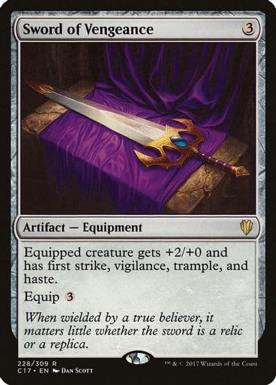 Sword of Vengeance Commander 2017 Magic card
