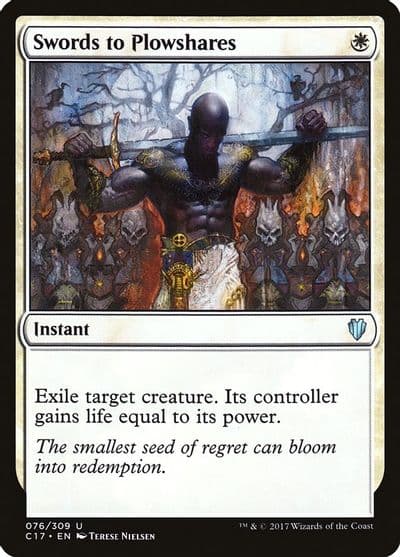 Swords to Plowshares Commander 2017 Magic card