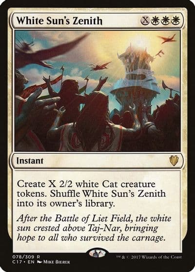 White Suns Zenith Commander 2017 Magic card