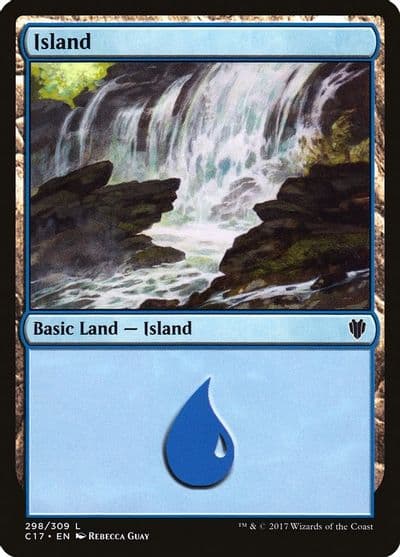 Island 298 Commander 2017 Magic card