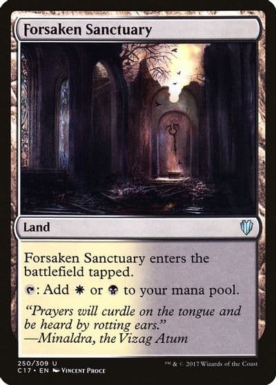 Forsaken Sanctuary Commander 2017 Magic card