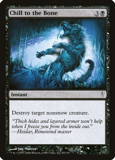 Chill to the Bone Coldsnap Magic card