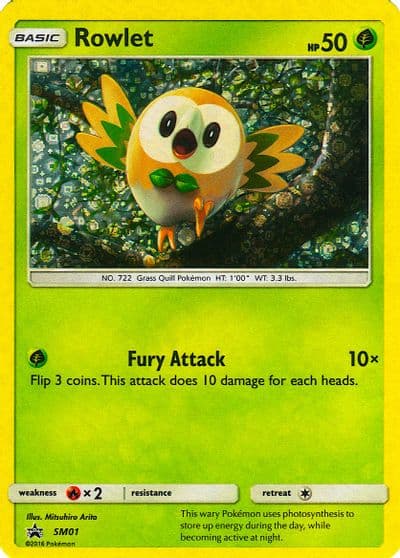 Rowlet - SM01 (General Mills Promo) Miscellaneous Cards & Products Pokemon card