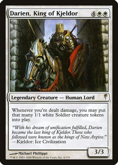 Darien King of Kjeldor Coldsnap Magic card