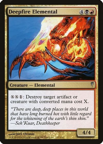 Deepfire Elemental Coldsnap Magic card