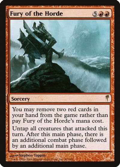Fury of the Horde Coldsnap Magic card