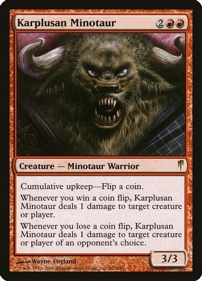 Karplusan Minotaur Coldsnap Magic card