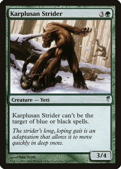 Karplusan Strider Coldsnap Magic card