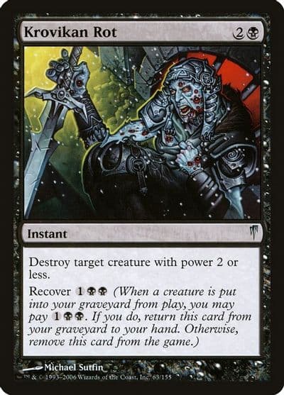 Krovikan Rot Coldsnap Magic card