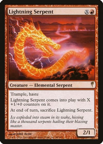 Lightning Serpent Coldsnap Magic card