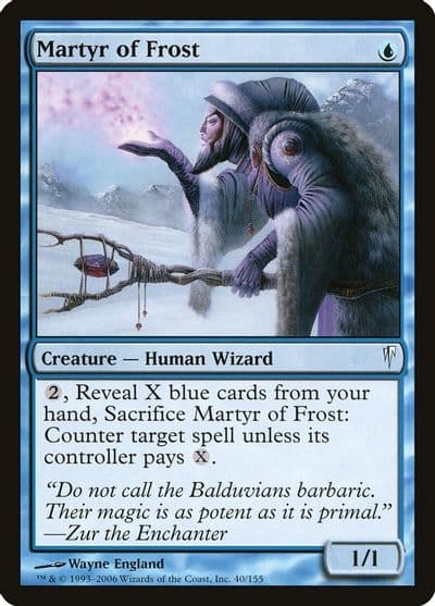 Martyr of Frost Coldsnap Magic card