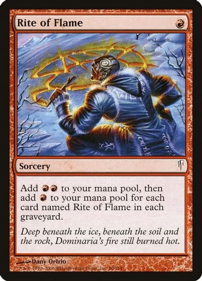 Rite of Flame Coldsnap Magic card