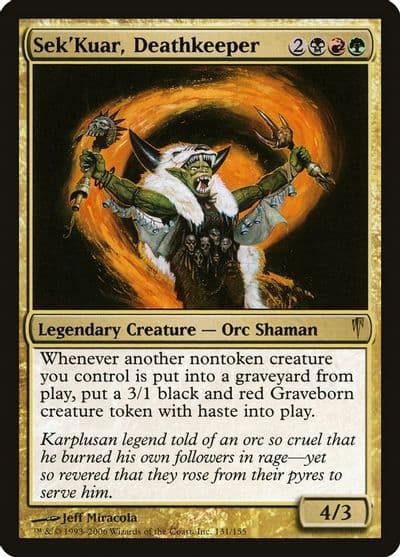 SekKuar Deathkeeper Coldsnap Magic card