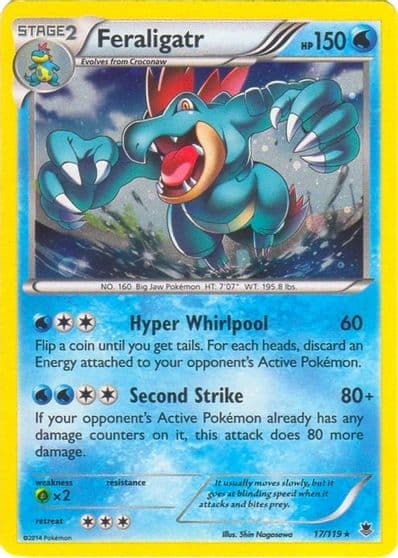 Feraligatr (Cosmos Holo) Blister Exclusives Pokemon card