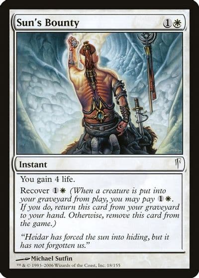 Suns Bounty Coldsnap Magic card