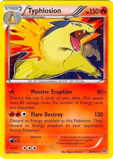 Typhlosion (Cosmos Holo) Blister Exclusives Pokemon card