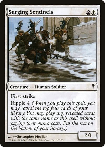 Surging Sentinels Coldsnap Magic card