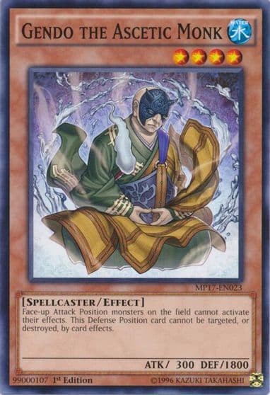 Gendo the Ascetic Monk 2017 Mega-Tins Mega Pack Yu-Gi-Oh! card