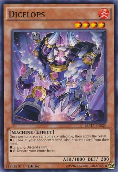 Dicelops 2017 Mega-Tins Mega Pack Yu-Gi-Oh! card