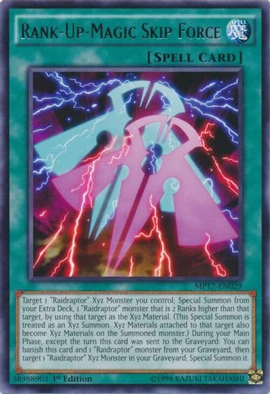 Rank Up Magic Skip Force 2017 Mega-Tins Mega Pack Yu-Gi-Oh! card