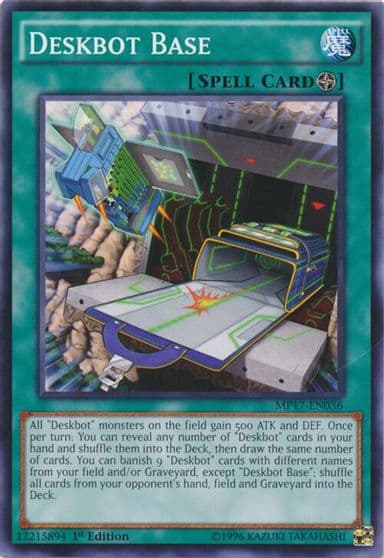 Deskbot Base 2017 Mega-Tins Mega Pack Yu-Gi-Oh! card