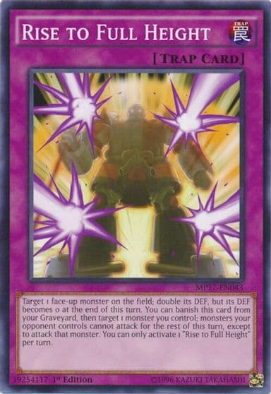 Rise to Full Height 2017 Mega-Tins Mega Pack Yu-Gi-Oh! card