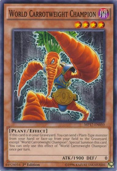 World Carrotweight Champion 2017 Mega-Tins Mega Pack Yu-Gi-Oh! card