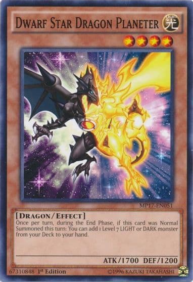 Dwarf Star Dragon Planeter 2017 Mega-Tins Mega Pack Yu-Gi-Oh! card