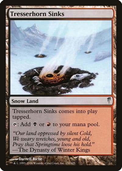 Tresserhorn Sinks Coldsnap Magic card
