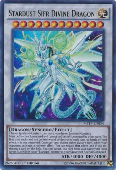 Stardust Sifr Divine Dragon 2017 Mega-Tins Mega Pack Yu-Gi-Oh! card